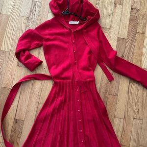 L’ecole des femmes red riding hood dress BNWT S small